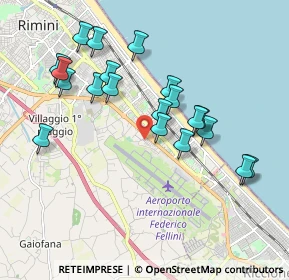 Mappa Via Francesco Frioli, 47924 Rimini RN, Italia (1.894)