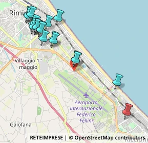 Mappa Via Francesco Frioli, 47924 Rimini RN, Italia (2.5855)