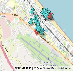 Mappa Via Carlo Mengarelli, 47924 Rimini RN, Italia (0.77)
