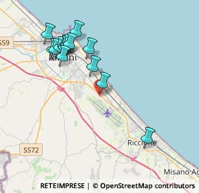 Mappa Via Francesco Frioli, 47924 Rimini RN, Italia (4.05214)