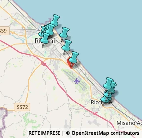 Mappa Via Carlo Mengarelli, 47924 Rimini RN, Italia (4.20125)