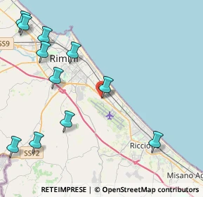 Mappa Via Carlo Mengarelli, 47924 Rimini RN, Italia (5.51364)