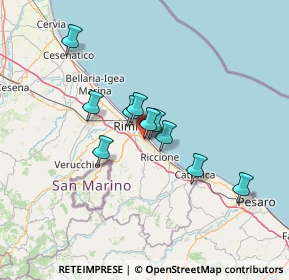 Mappa Via Francesco Frioli, 47924 Rimini RN, Italia (15.15417)