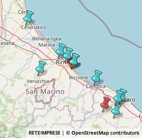 Mappa Via Francesco Frioli, 47924 Rimini RN, Italia (15.75364)