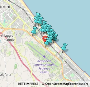 Mappa Viale Vienna, 47924 Rimini RN, Italia (1.0025)