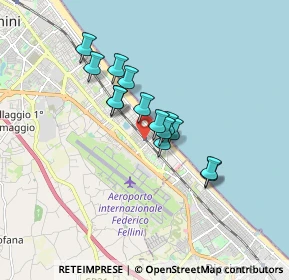 Mappa Rimini Miramare, 47924 Rimini RN, Italia (1.24143)