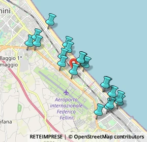 Mappa Rimini Miramare, 47924 Rimini RN, Italia (1.8505)