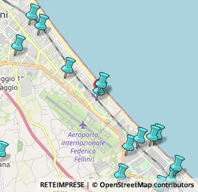 Mappa Viale Giacinto Martinelli, 47924 Rimini RN, Italia (3.08733)
