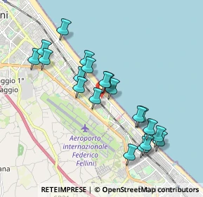 Mappa Viale Giacinto Martinelli, 47924 Rimini RN, Italia (1.8405)