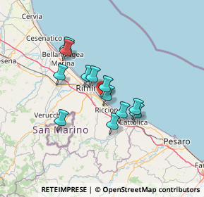 Mappa Viale Giacinto Martinelli, 47924 Rimini RN, Italia (10.49667)