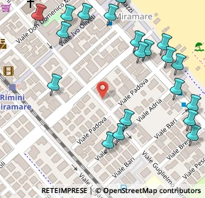 Mappa Viale Giacinto Martinelli, 47924 Rimini RN, Italia (0.171)