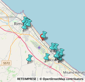 Mappa Viale Giacinto Martinelli, 47924 Rimini RN, Italia (3.91)