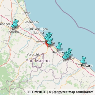 Mappa Via della Fontanina, 47923 Rimini RN, Italia (14.07909)