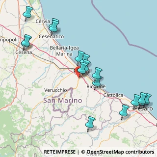 Mappa Via della Fontanina, 47923 Rimini RN, Italia (19.86235)