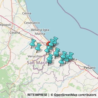 Mappa Via della Fontanina, 47923 Rimini RN, Italia (9.46286)