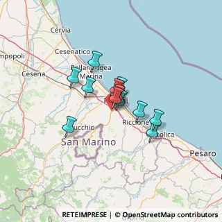 Mappa Via della Fontanina, 47923 Rimini RN, Italia (8.25462)