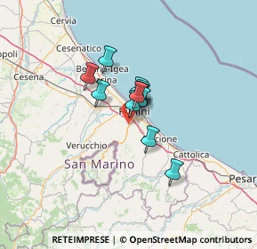 Mappa Via della Fontanina, 47923 Rimini RN, Italia (7.41)