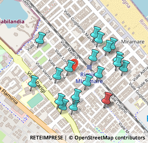 Mappa Viale Oliveti, 47924 Rimini RN, Italia (0.2415)