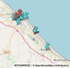 Mappa Viale Oliveti, 47924 Rimini RN, Italia (4.53833)