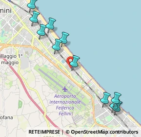 Mappa Viale Oliveti, 47924 Rimini RN, Italia (2.51)