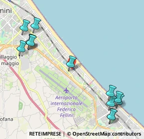 Mappa Viale Oliveti, 47924 Rimini RN, Italia (2.83923)