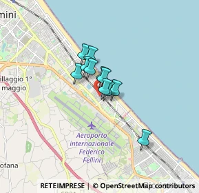 Mappa Viale Oliveti, 47924 Rimini RN, Italia (0.89545)