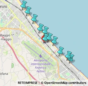Mappa Viale Oliveti, 47924 Rimini RN, Italia (1.68182)