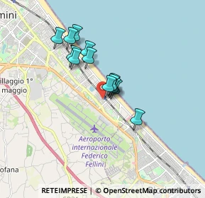 Mappa Viale Oliveti, 47924 Rimini RN, Italia (1.27462)