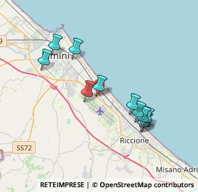 Mappa Viale Stoccolma, 47924 Rimini RN, Italia (3.57182)