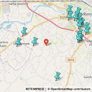 Mappa Via Carpi, 47923 Rimini RN, Italia (3.3545)