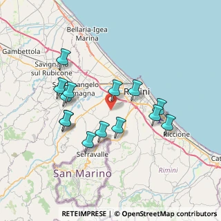 Mappa Via Carpi, 47923 Rimini RN, Italia (6.94929)