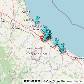 Mappa Via Carpi, 47923 Rimini RN, Italia (8.61909)