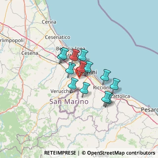 Mappa Via Carpi, 47923 Rimini RN, Italia (9.32308)