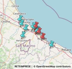 Mappa Via Tanaro, 47924 Rimini RN, Italia (8.59636)