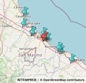 Mappa Via Tanaro, 47924 Rimini RN, Italia (11.16)