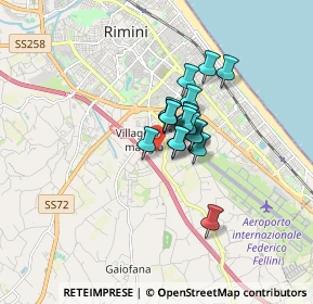 Mappa Via Tanaro, 47924 Rimini RN, Italia (0.9575)
