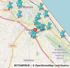 Mappa Via Tanaro, 47924 Rimini RN, Italia (1.91933)