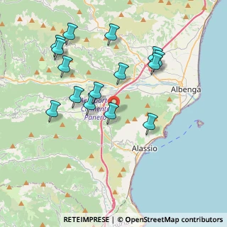 Mappa SP 55, 17021 Alassio SV, Italia (4.014)