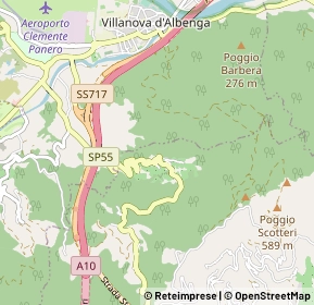 Mappa Strada provinciale 55, 17021 Villanova D Albenga SV, Italia (1.38077)