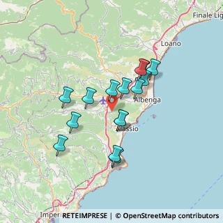 Mappa SP 55, 17021 Alassio SV, Italia (5.93733)