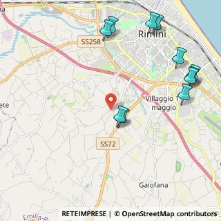 Mappa Via del Cerreto, 47923 Rimini RN, Italia (2.68273)