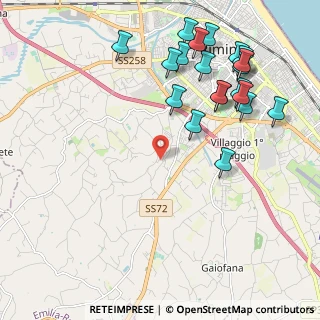 Mappa Via del Cerreto, 47923 Rimini RN, Italia (2.496)