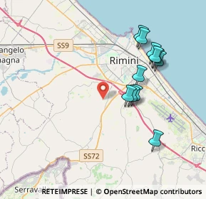 Mappa Via del Cerreto, 47923 Rimini RN, Italia (3.80818)