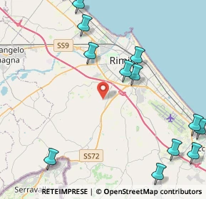 Mappa Via del Cerreto, 47923 Rimini RN, Italia (5.87538)