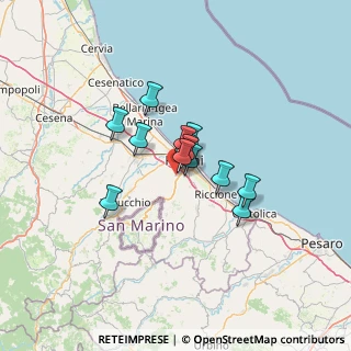 Mappa Via del Cerreto, 47923 Rimini RN, Italia (8.22692)