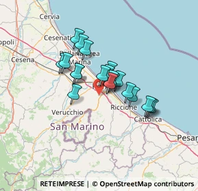 Mappa Via del Cerreto, 47923 Rimini RN, Italia (9.679)