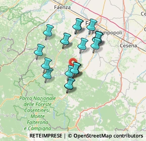 Mappa Pdere Campore, 47016 Predappio FC, Italia (11.3245)