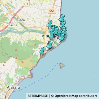 Mappa Via M. Buonarroti, 17035 Albenga SV, Italia (1.30313)
