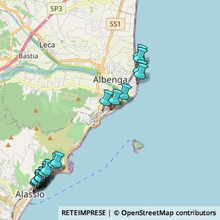 Mappa Via M. Buonarroti, 17035 Albenga SV, Italia (3.0715)