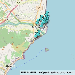 Mappa Via M. Buonarroti, 17035 Albenga SV, Italia (1.42545)